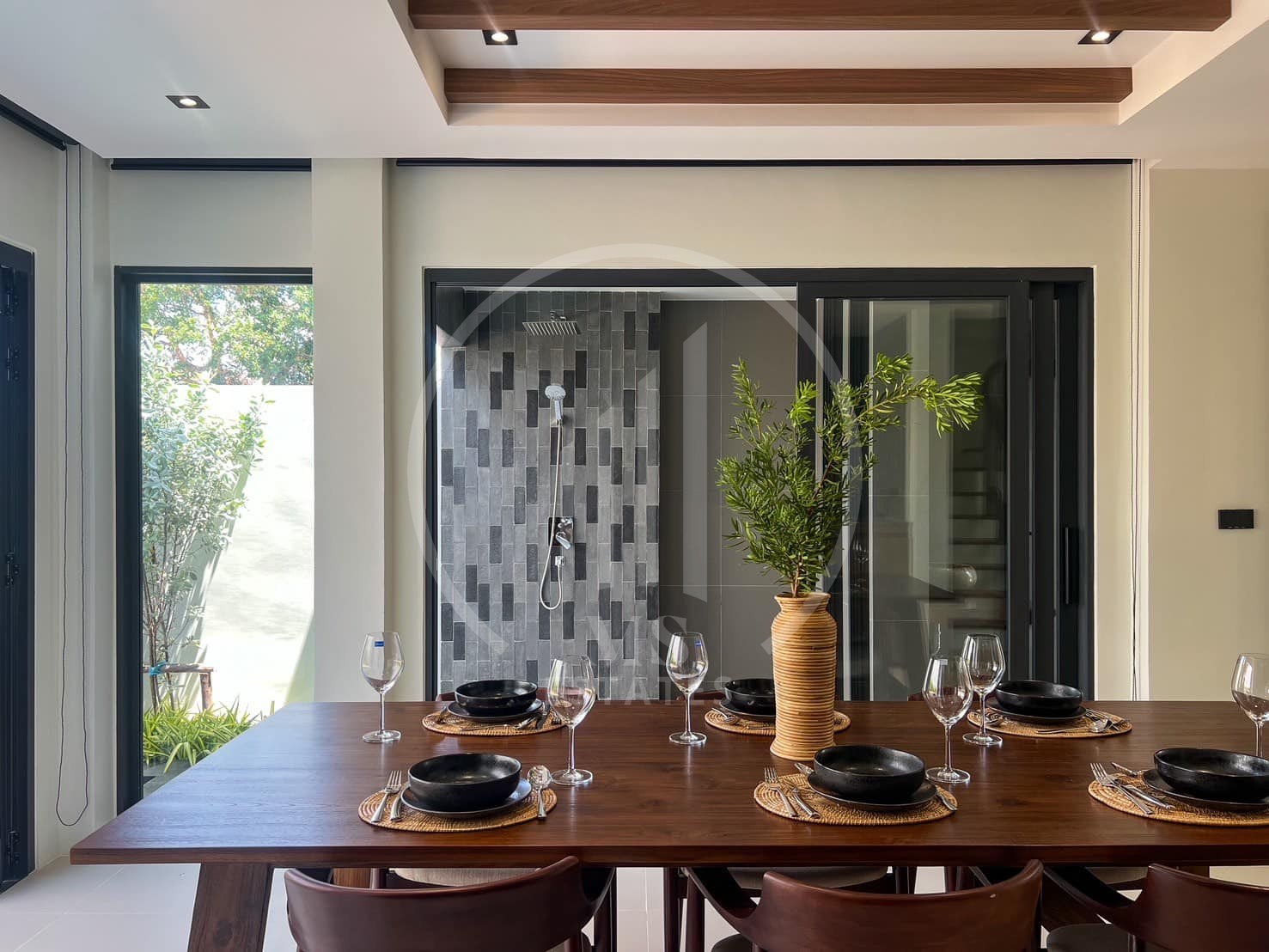 Newly completed pool villa