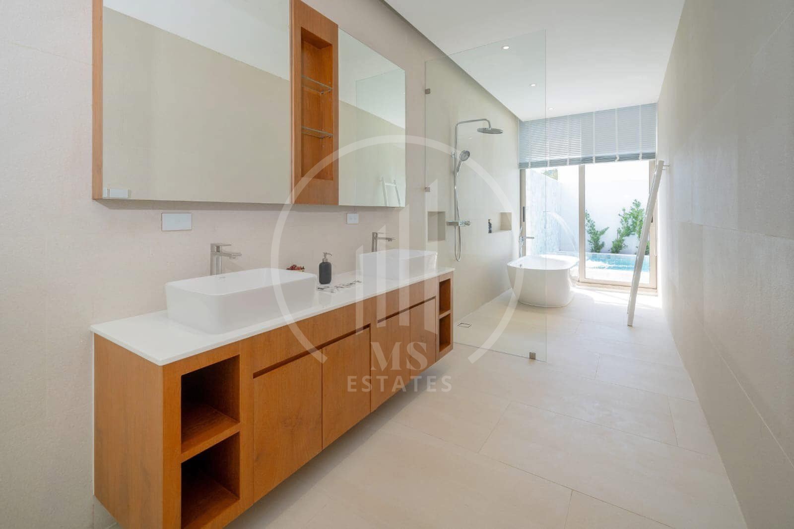 High-tech pool villa